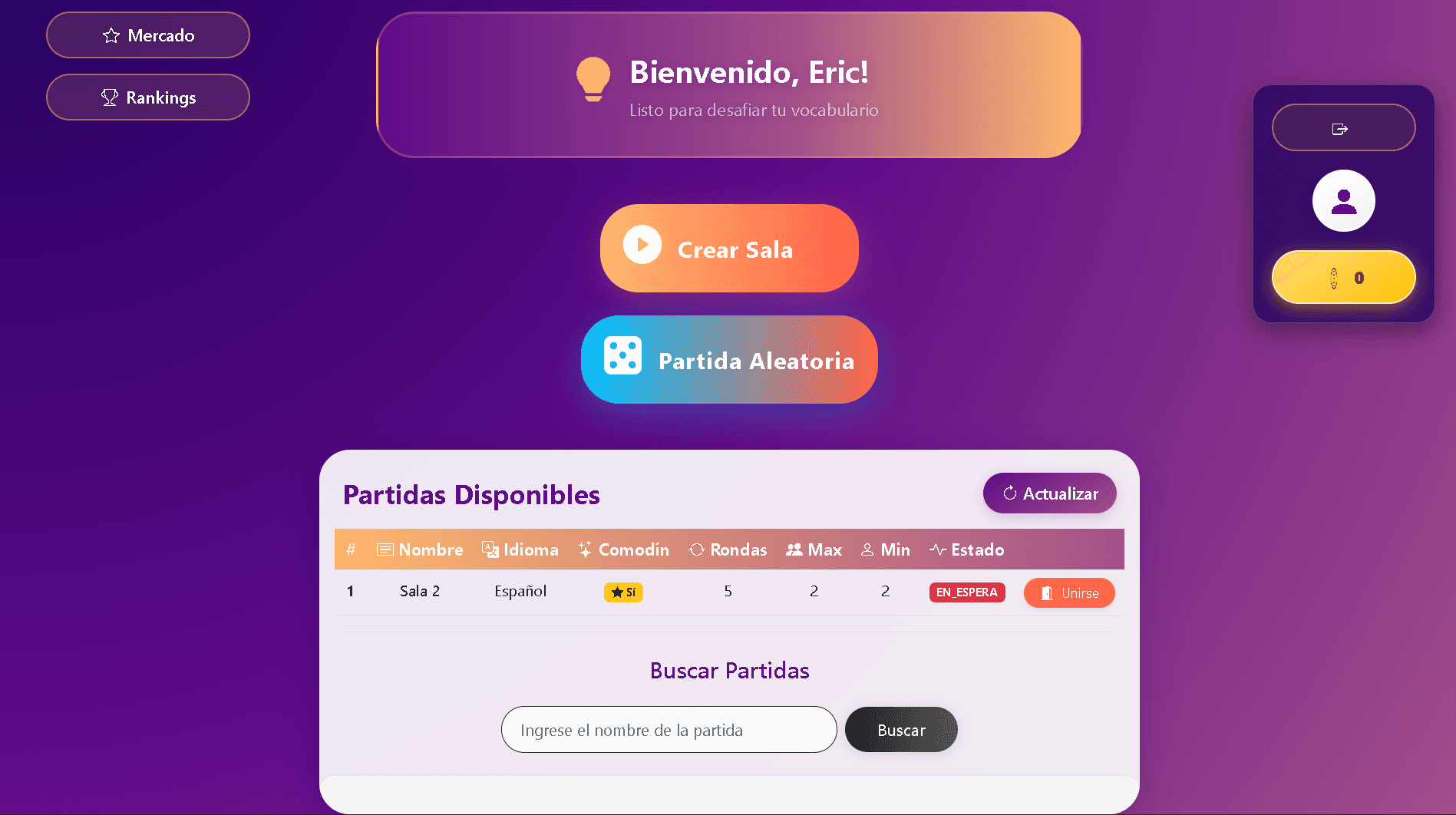 Captura de Adivina la palabra 1